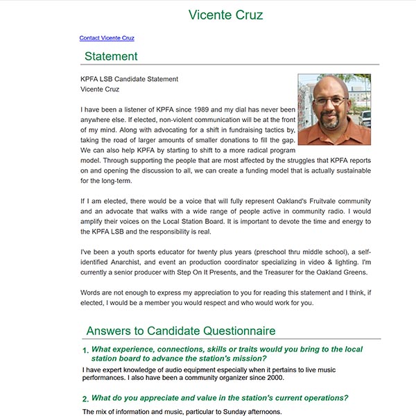 Candidate Profile