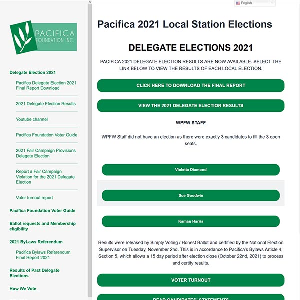 Elections Home Page