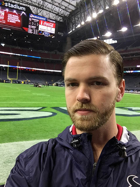 Selfie I took at a Texans game